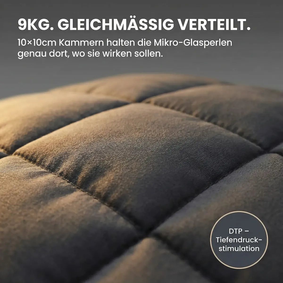 Velura Set – 9kg Gewichtsdecke mit ergonomischem Schlafkissen für besseren Schlaf